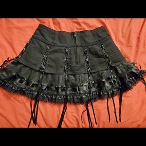Living Dead Souls Short multi-layer Skirt